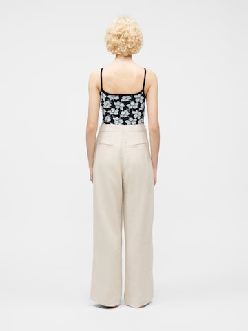 Wide leg Pantaloni con pieghe di Abercrombie & Fitch in grigio