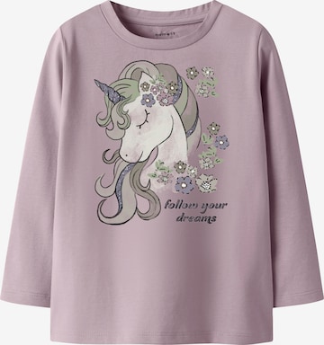 NAME IT - Camiseta 'NMFTULINEA' en rosa: frente