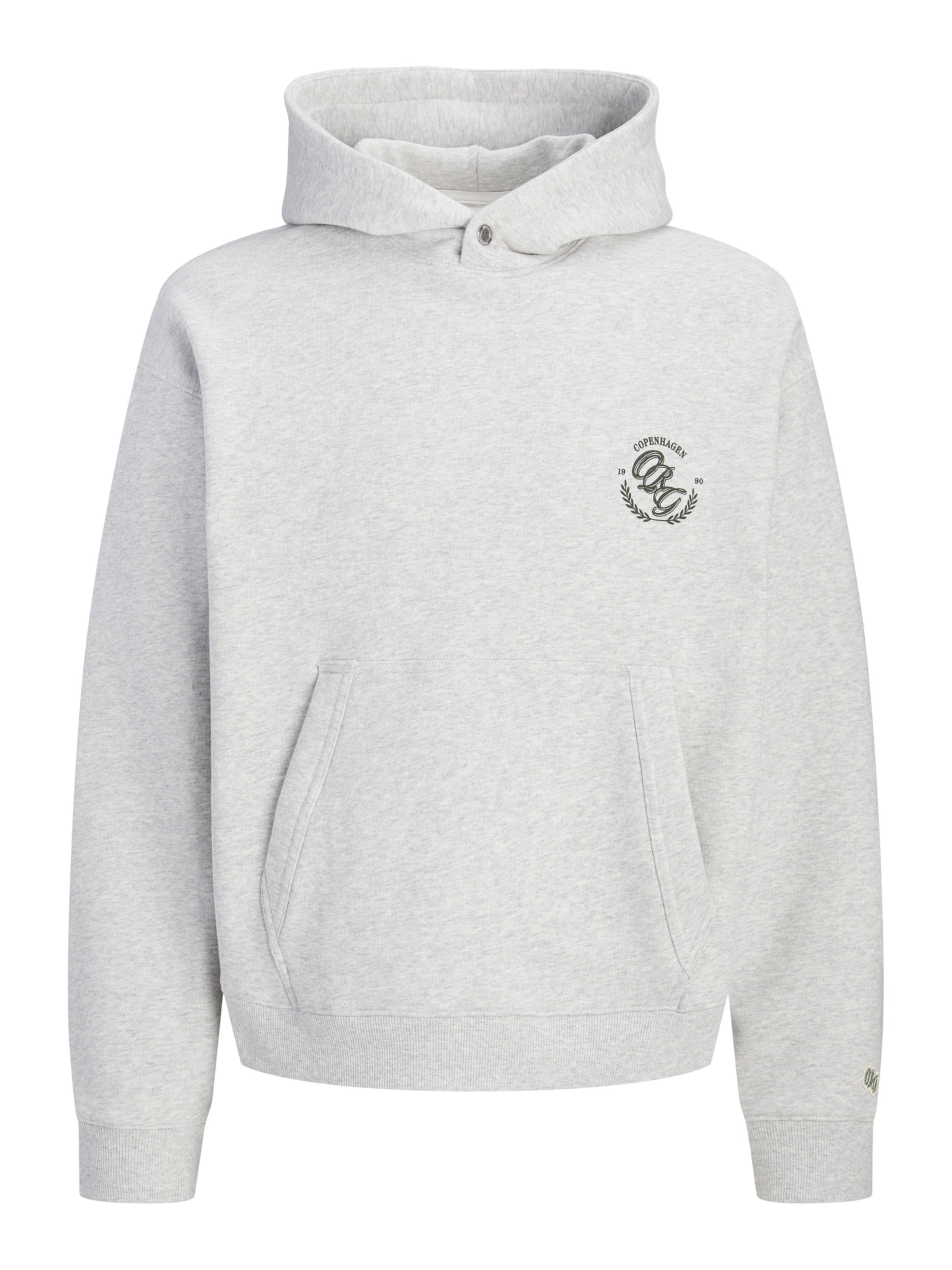 JACK & JONES Sweatshirt 'JORFREDERIKSBERG' in Wit: voorkant