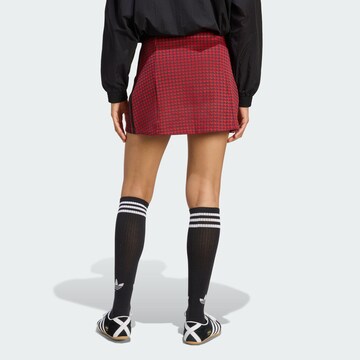 Jupe 'Houndstooth' ADIDAS ORIGINALS en rouge