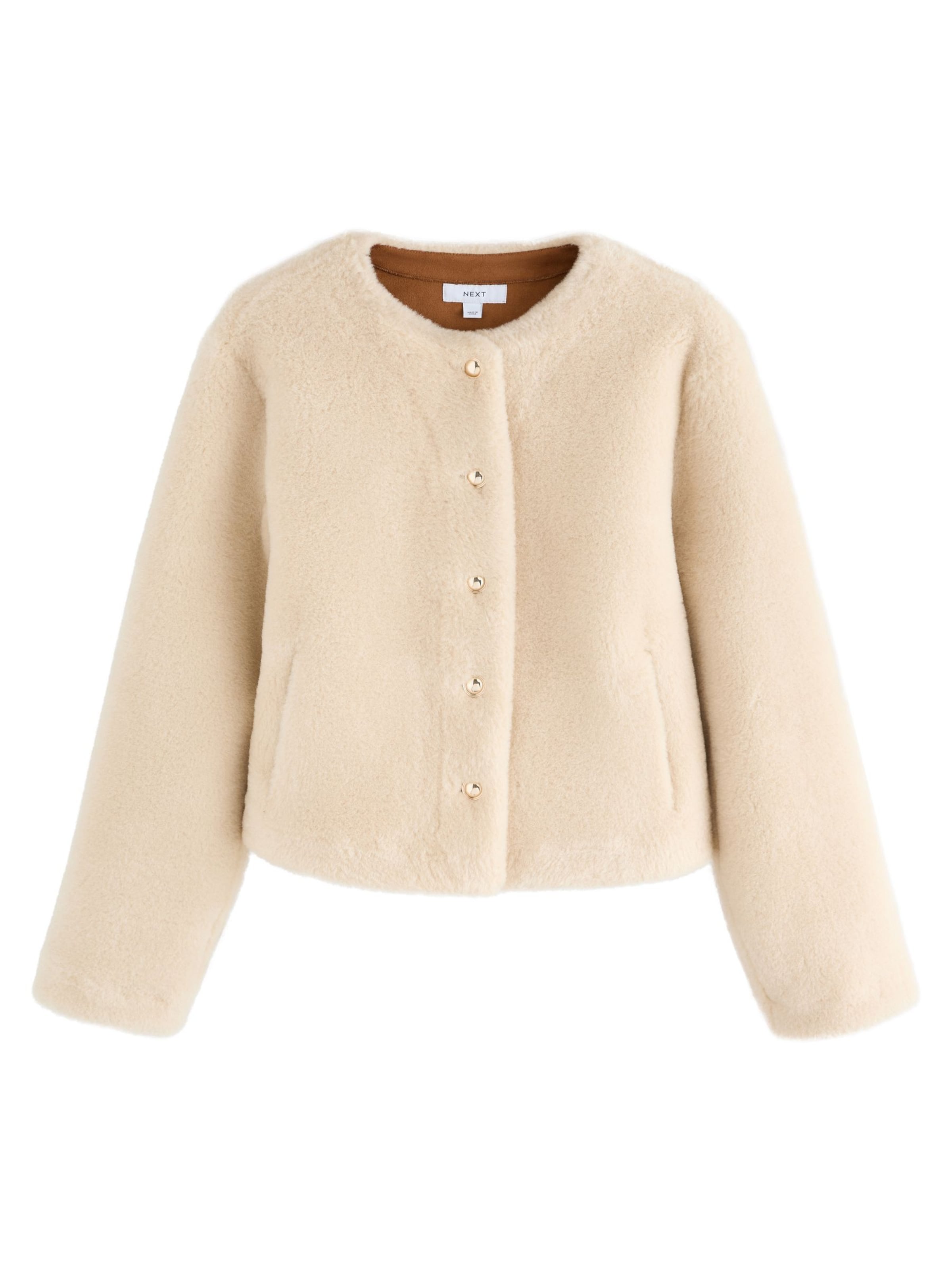 Next Jacke in Beige: Vorderseite