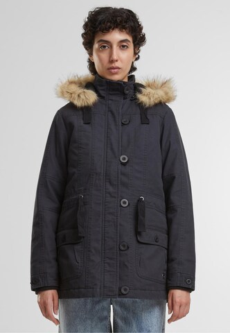 Brandit Winterparka 'Nila' in Schwarz: Vorderseite