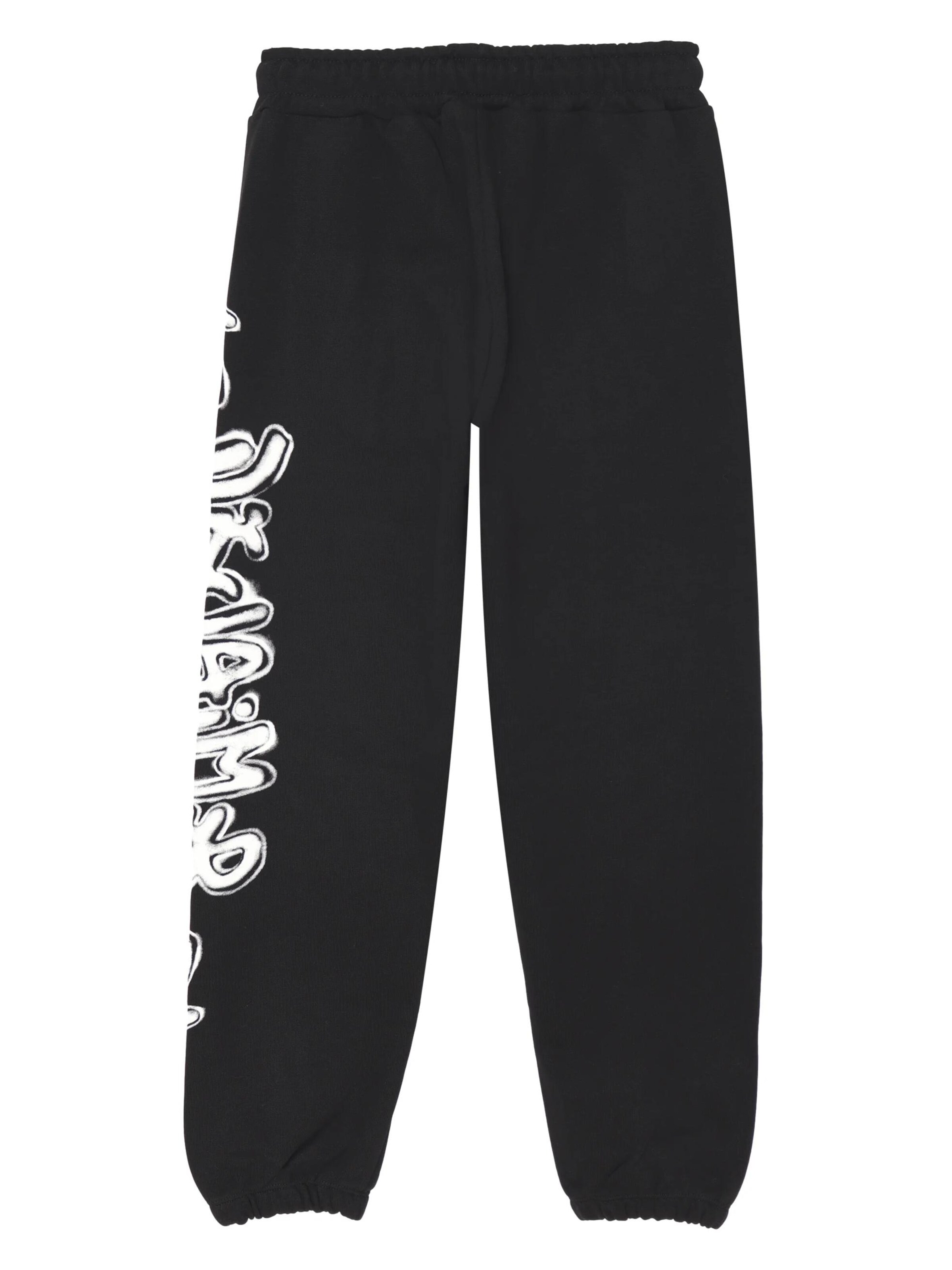 DISCLAIMER Tapered Trousers 'Street Graffiti' in Black