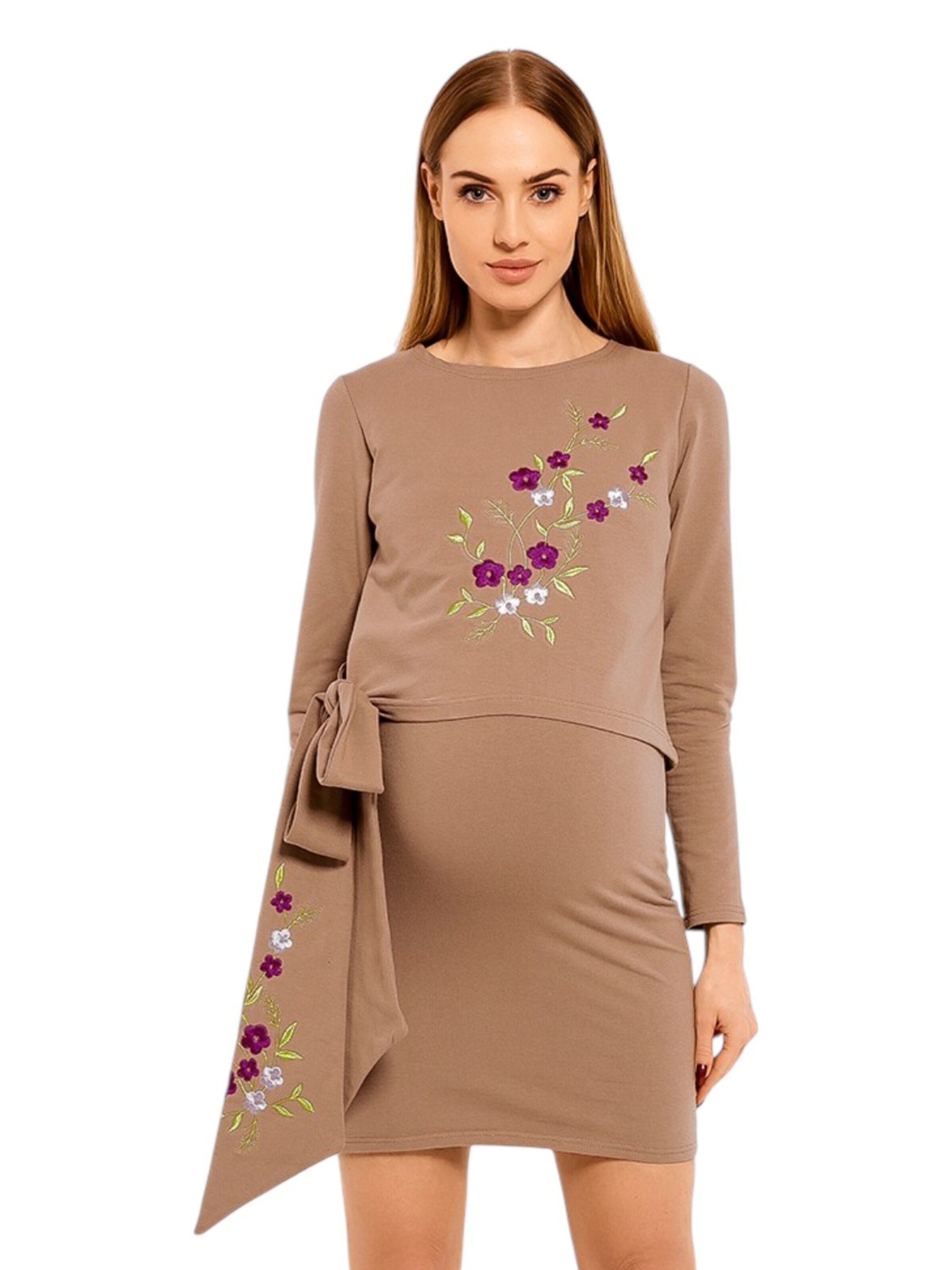amorubi.com Dress in Beige: front