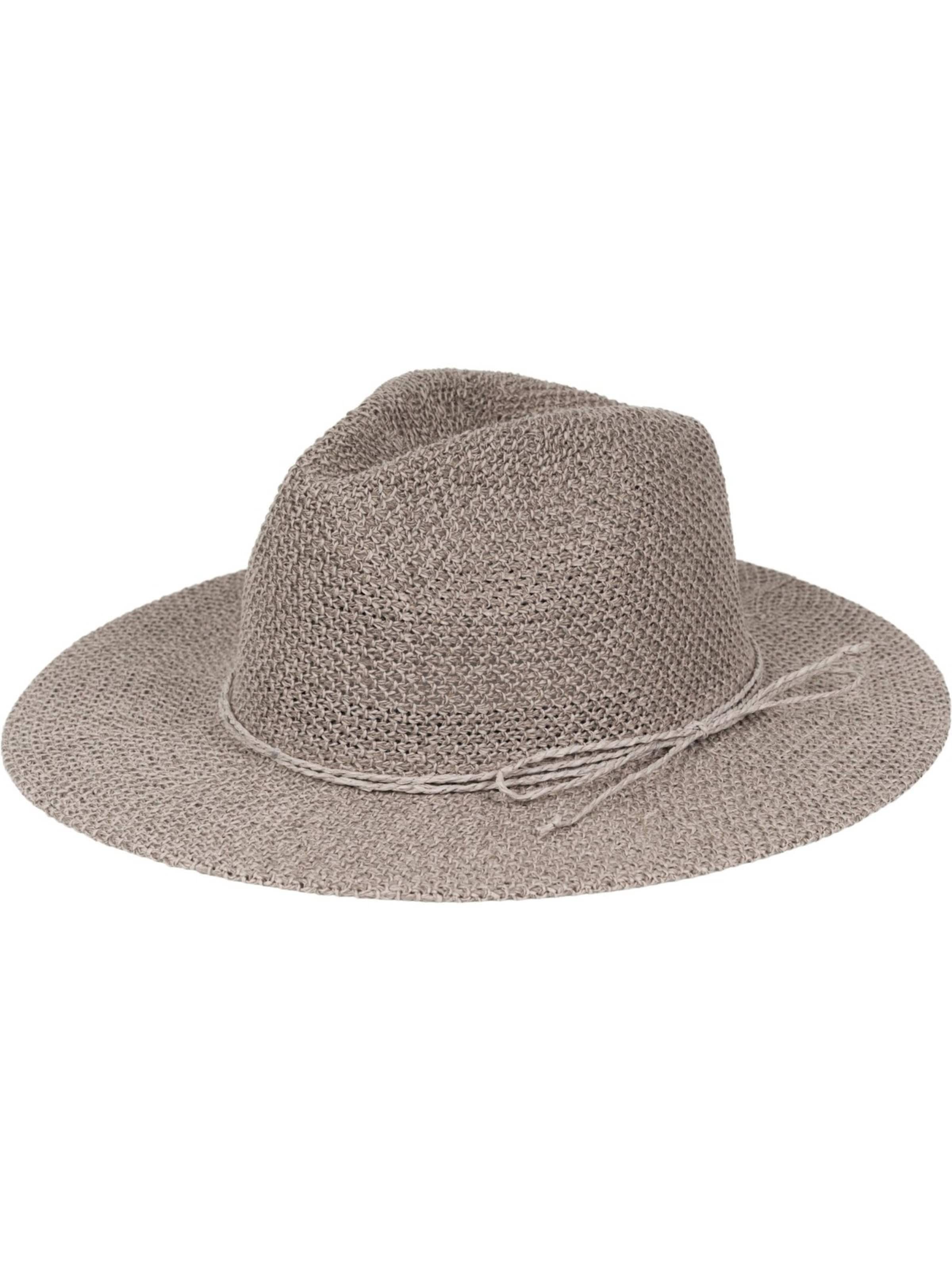 styleBREAKER Hut 'Panama Strohhut'‌ in Grau: Vorderseite