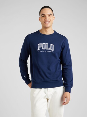 Sweat-shirt Polo Ralph Lauren en bleu : devant