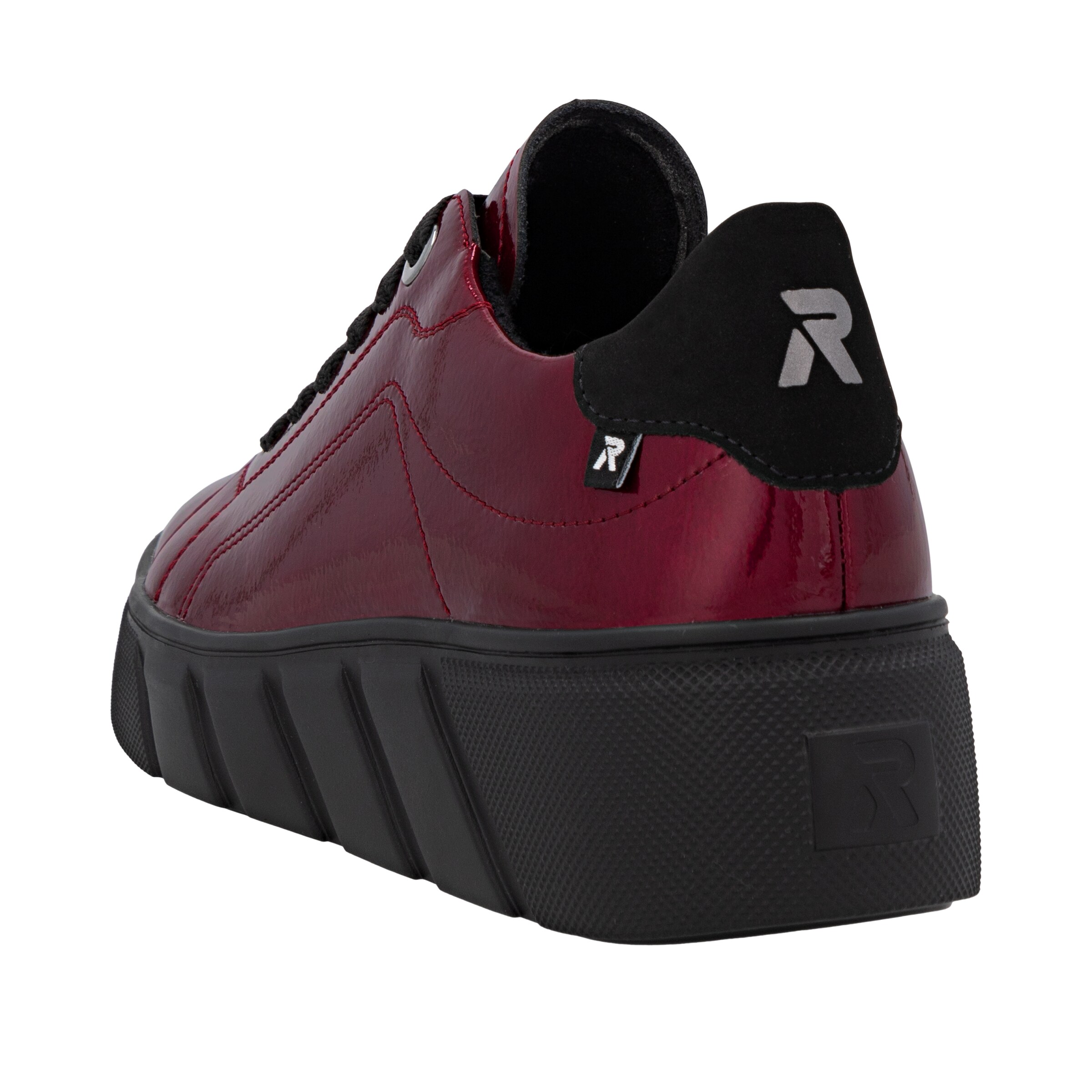 Baskets basses Rieker en rouge