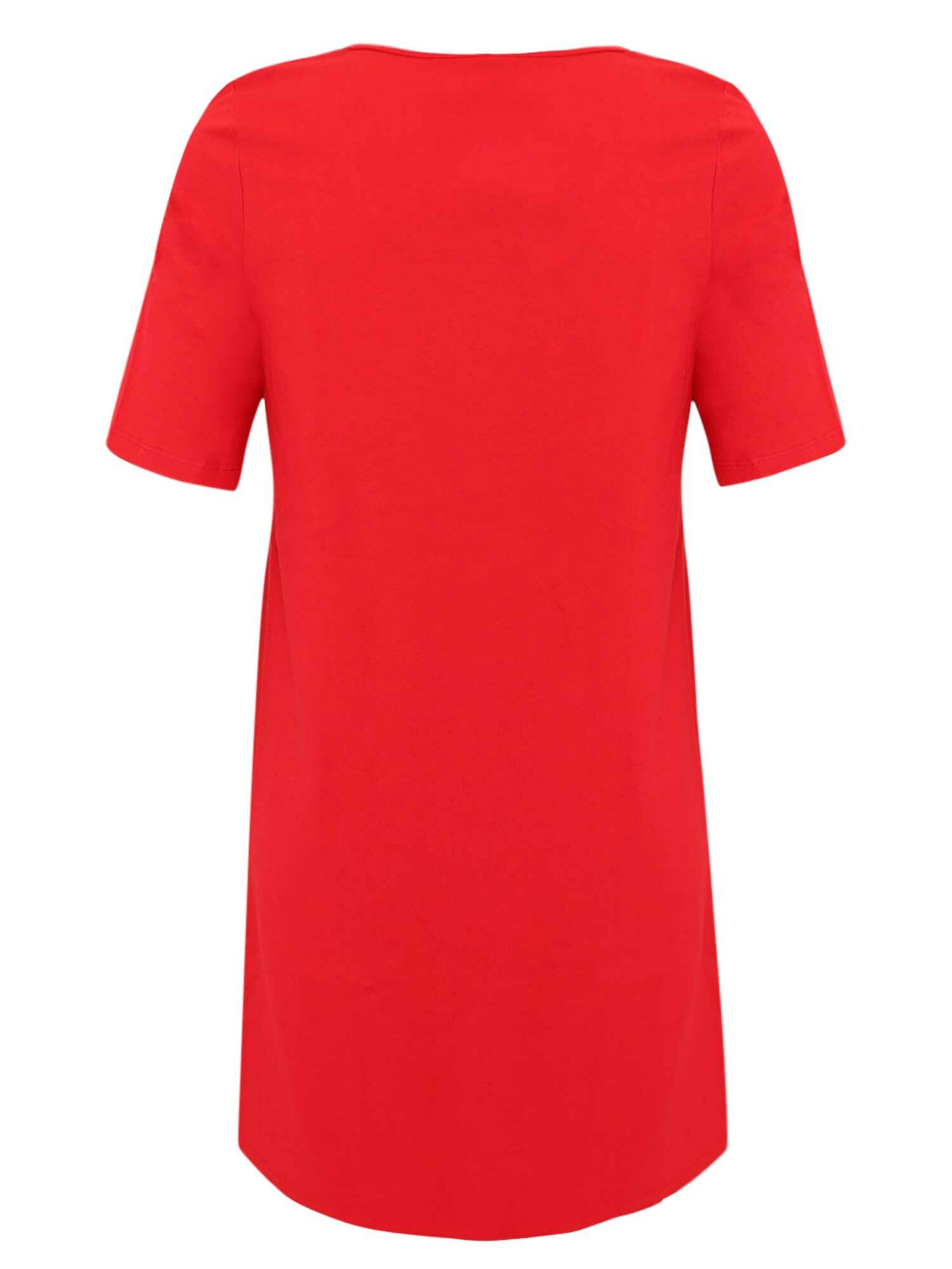 YOEK Dress ' COTTON ' in Red