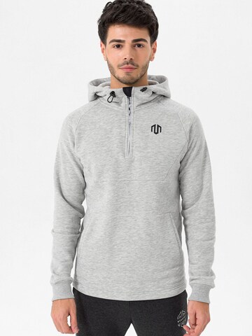 MOROTAI Sportsweatshirt 'Neotech' in Grau: Vorderseite