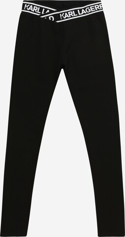 Karl Lagerfeld Skinny Leggings - fekete: elől