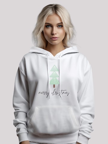 F4NT4STIC Sweatshirt 'Merry Christmas' in White: front