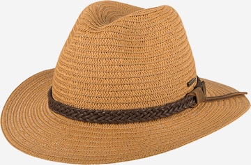 Hatland Hoed 'Trimble Toyo' in Beige: voorkant