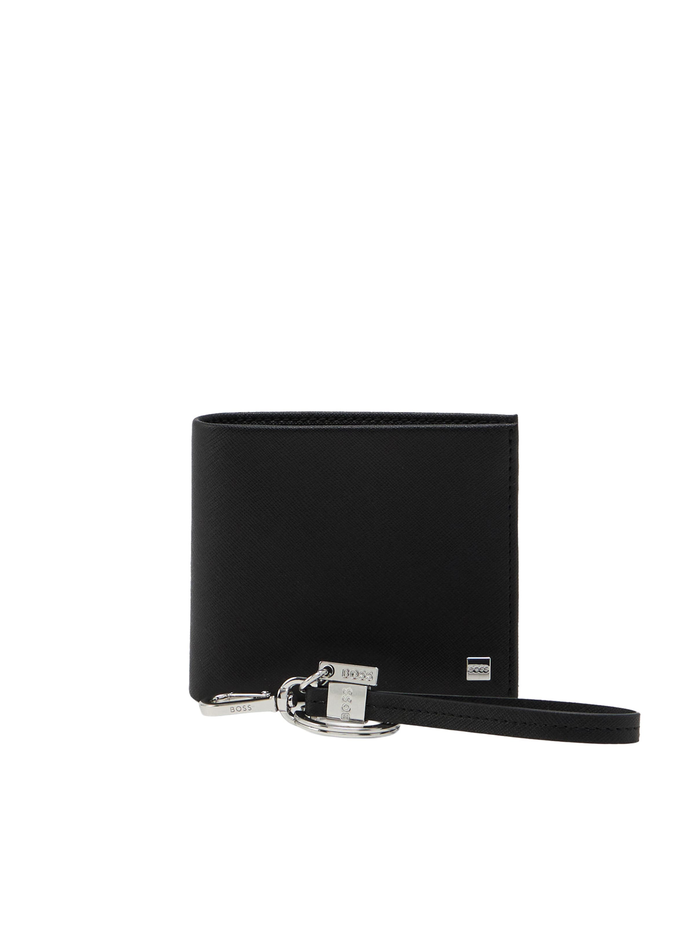 Portamonete di BOSS in nero: frontale