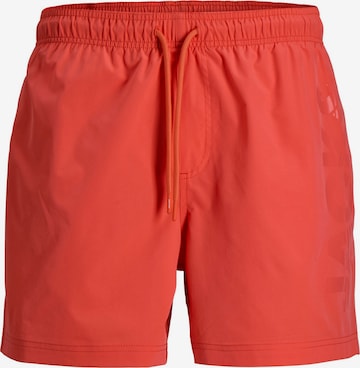Shorts de bain 'JPSTMaui' JACK & JONES en orange : devant