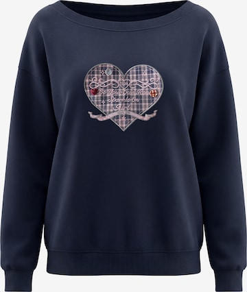 Sweat-shirt MYMO en bleu : devant