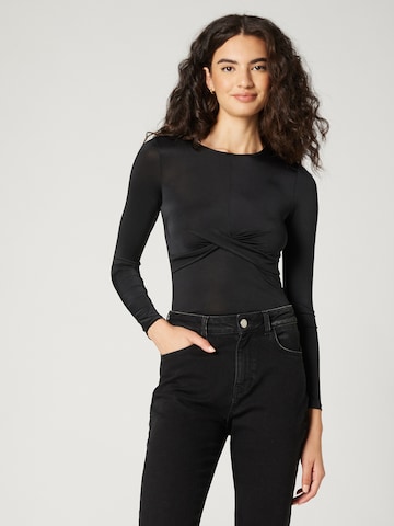 Guido Maria Kretschmer Women Shirt 'Leila' in Schwarz: predná strana