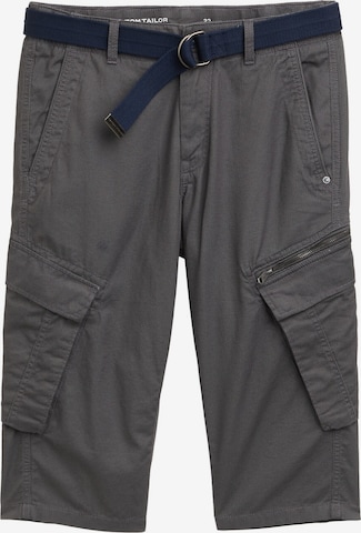 pilka TOM TAILOR Standartinis Laisvo stiliaus kelnės 'Max': priekis