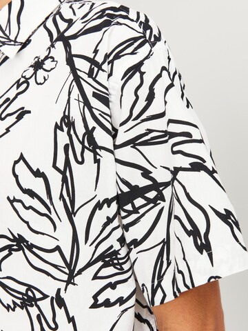 balta JACK & JONES Standartinis modelis Marškiniai 'LAFAYETTE'