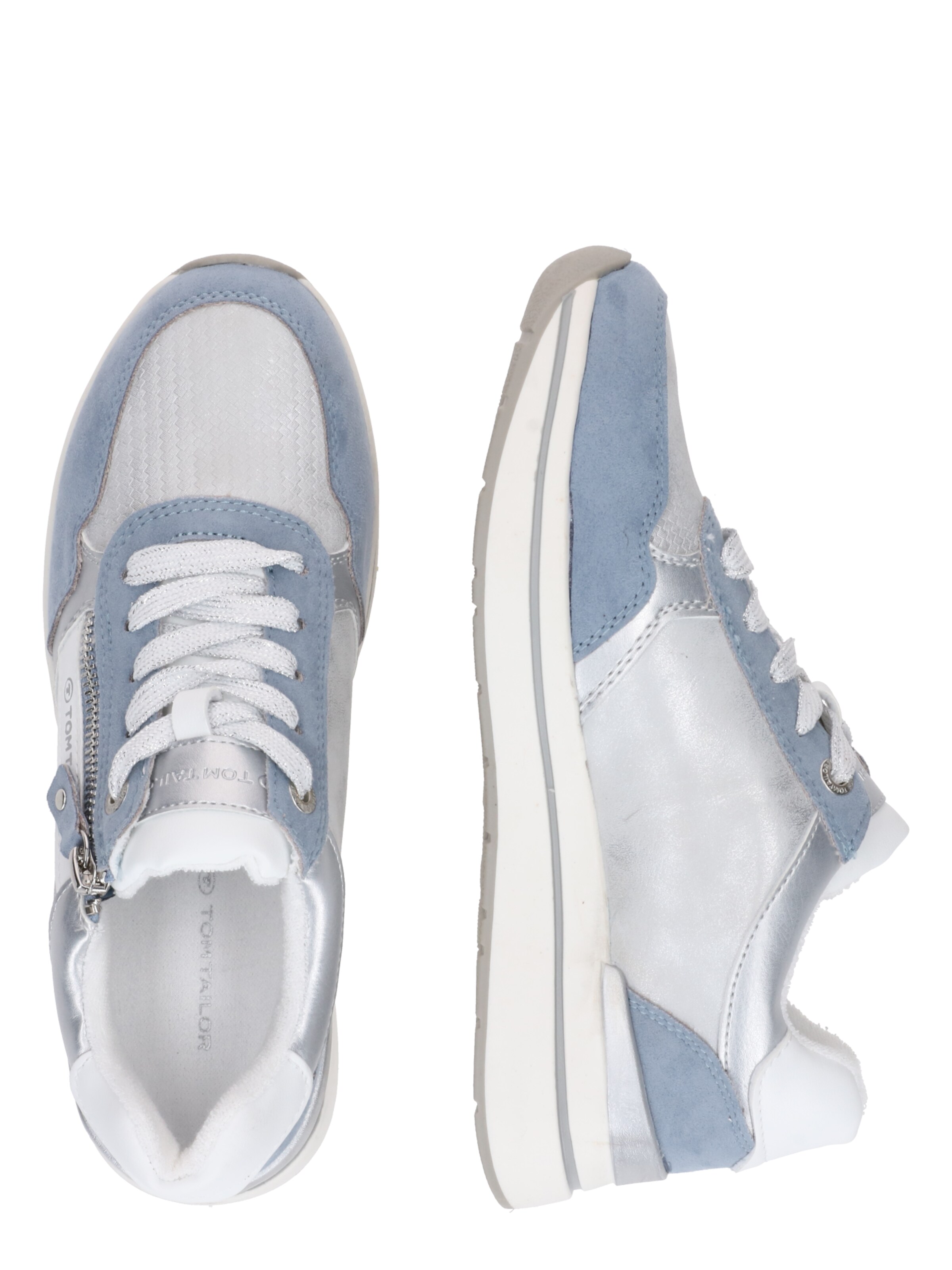 Sneaker bassa di TOM TAILOR in argento