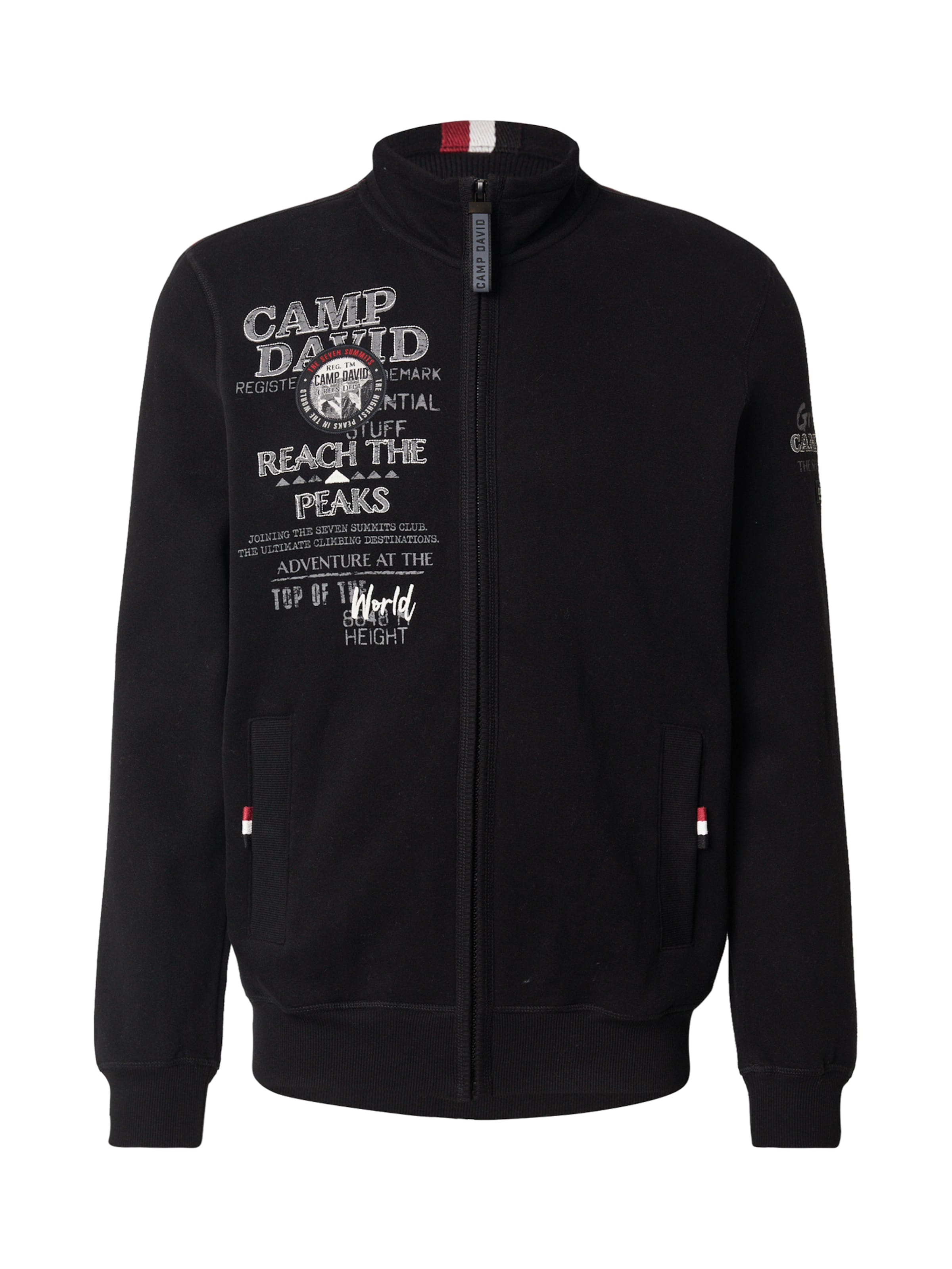 Hanorac de la CAMP DAVID pe negru: față