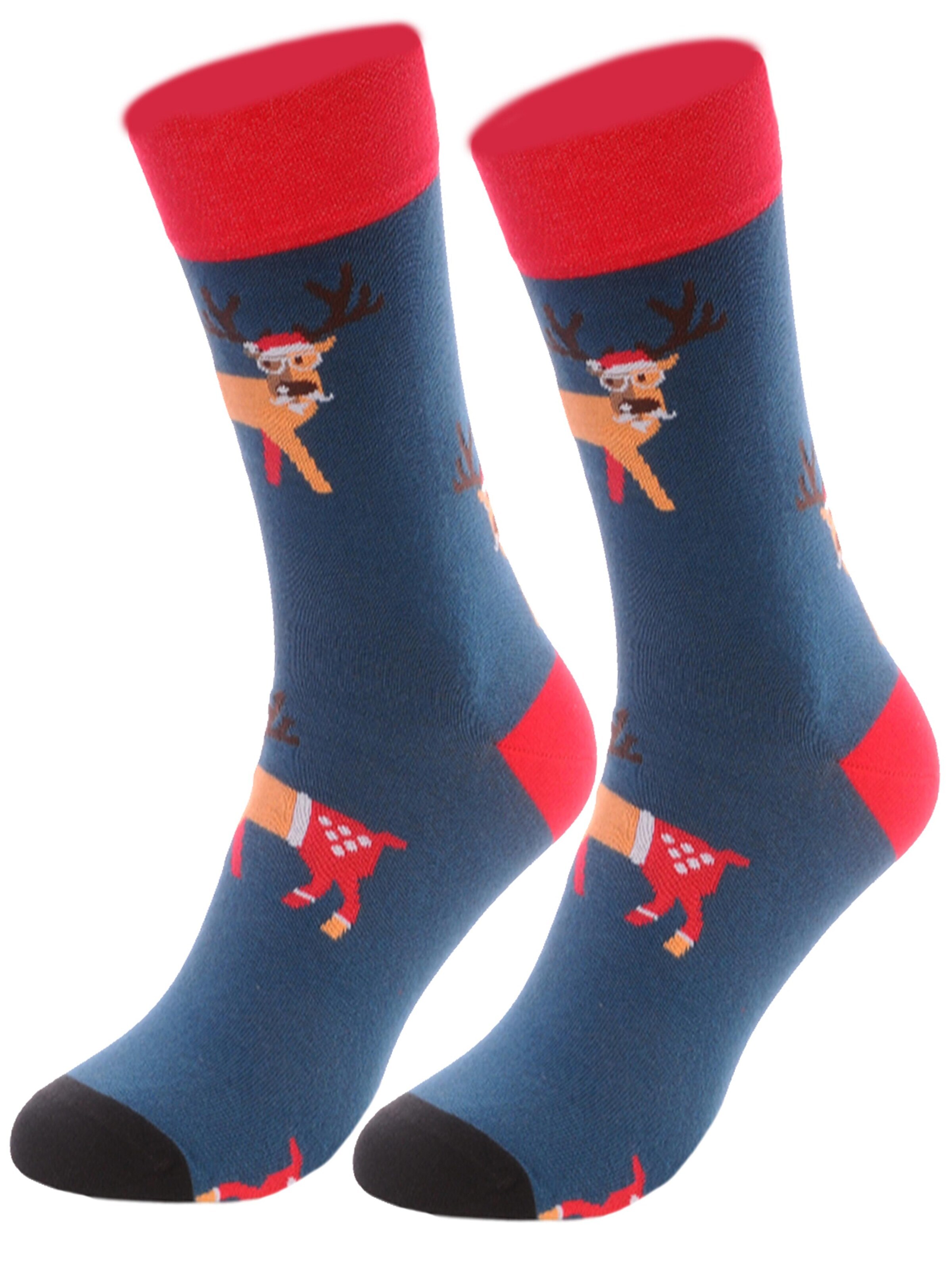 La Bortini Socks in Blue: front