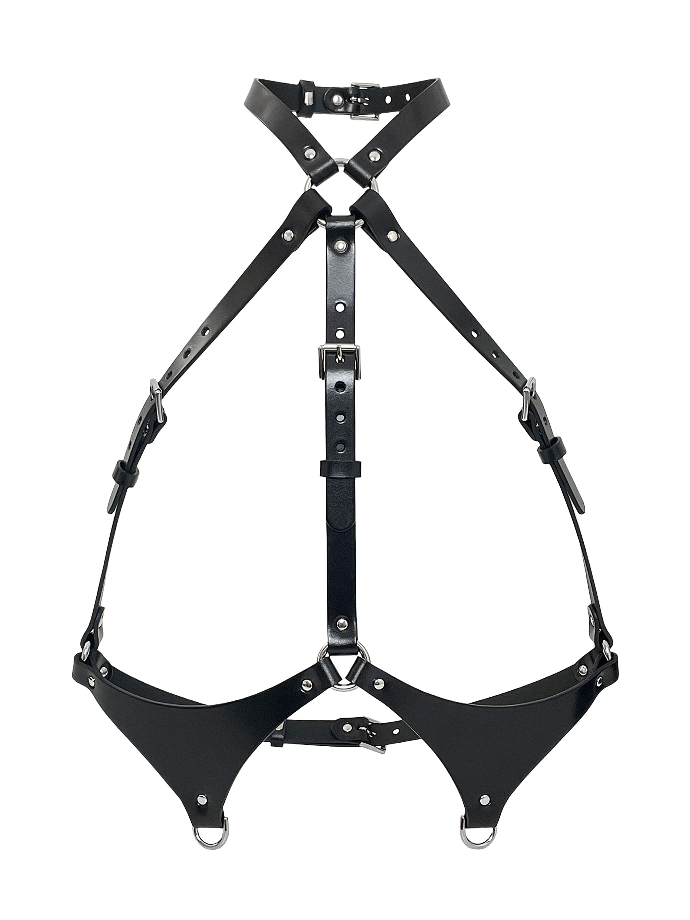 Haute Cuir Belt 'Rhoia' in Black: front