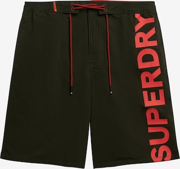 Superdry Boardshorts in Groen: voorkant