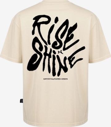 Crystal Paris Shirt 'Shine' in Beige: front