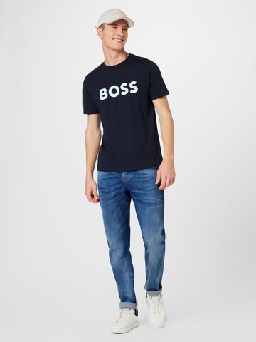 T-Shirt 'Thinking' BOSS en bleu