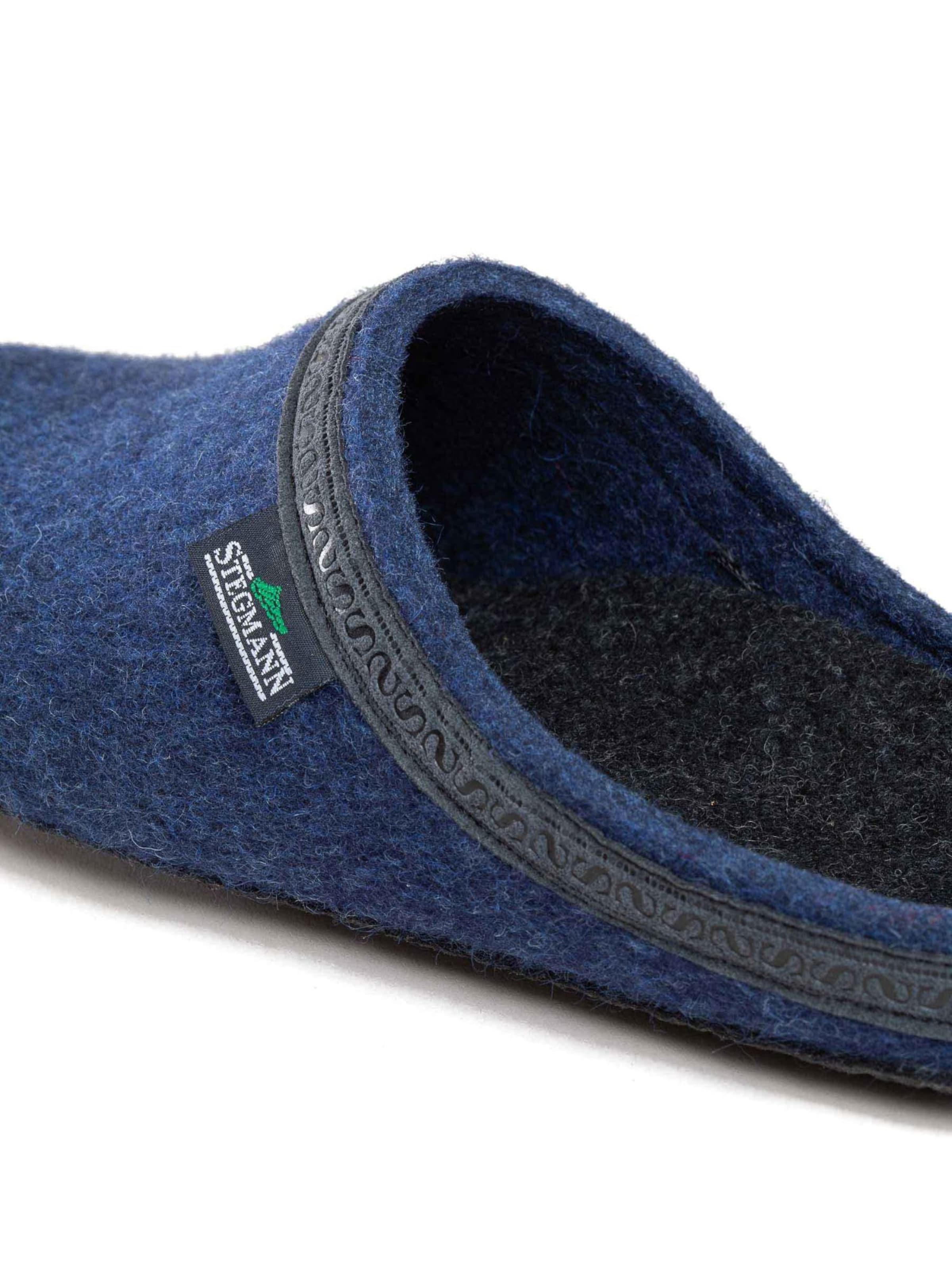 Stegmann Slippers 'Filzclogs Stegmann 127' in Blue