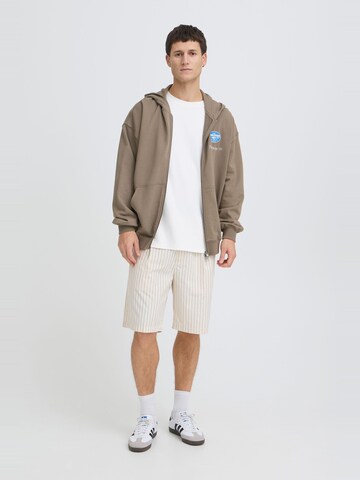 !Solid - Sudadera con cremallera ' SDTruxton ' en marrón