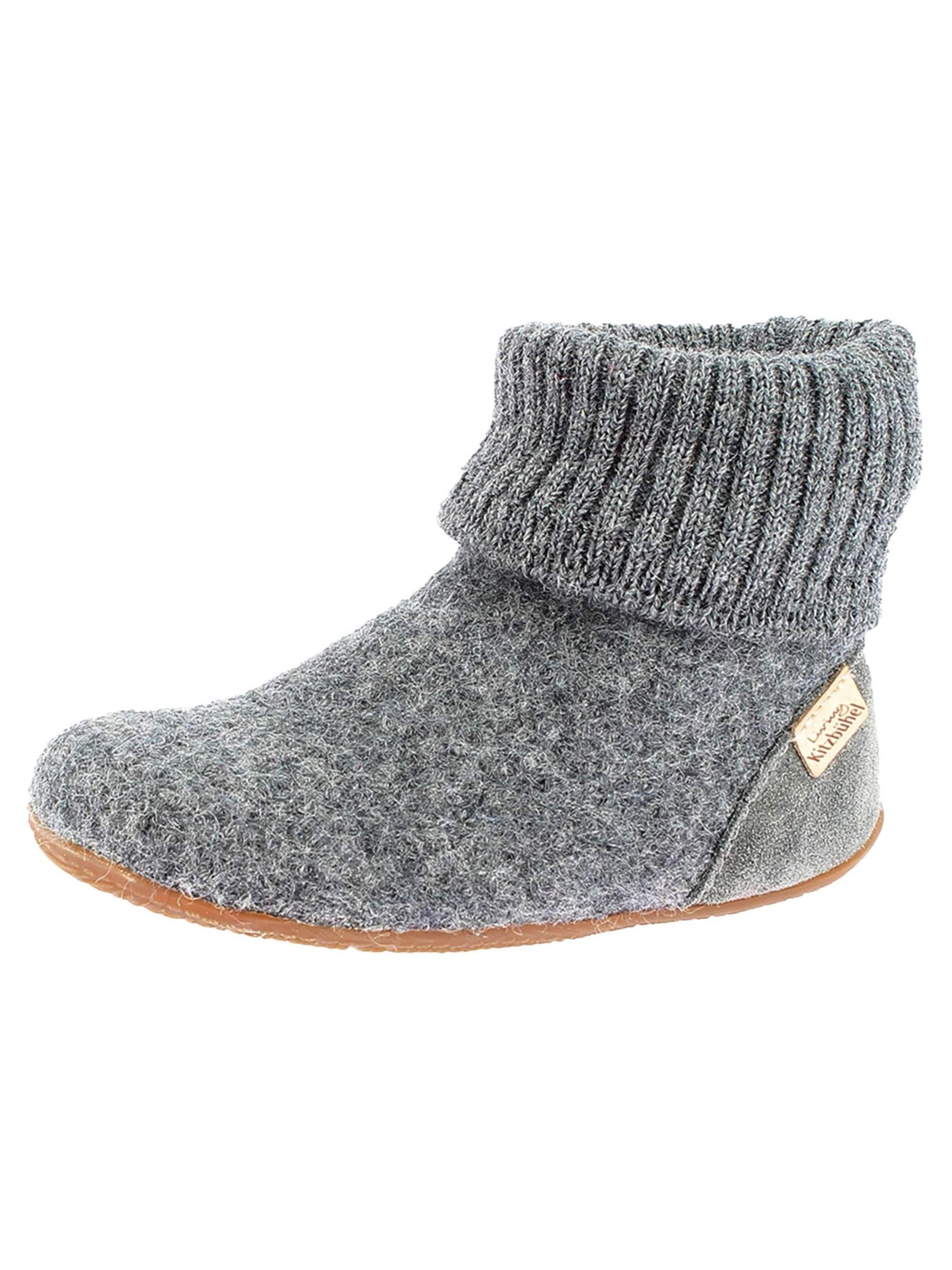 Living Kitzbühel Huisschoenen 'Schurwolle' in Grijs: voorkant