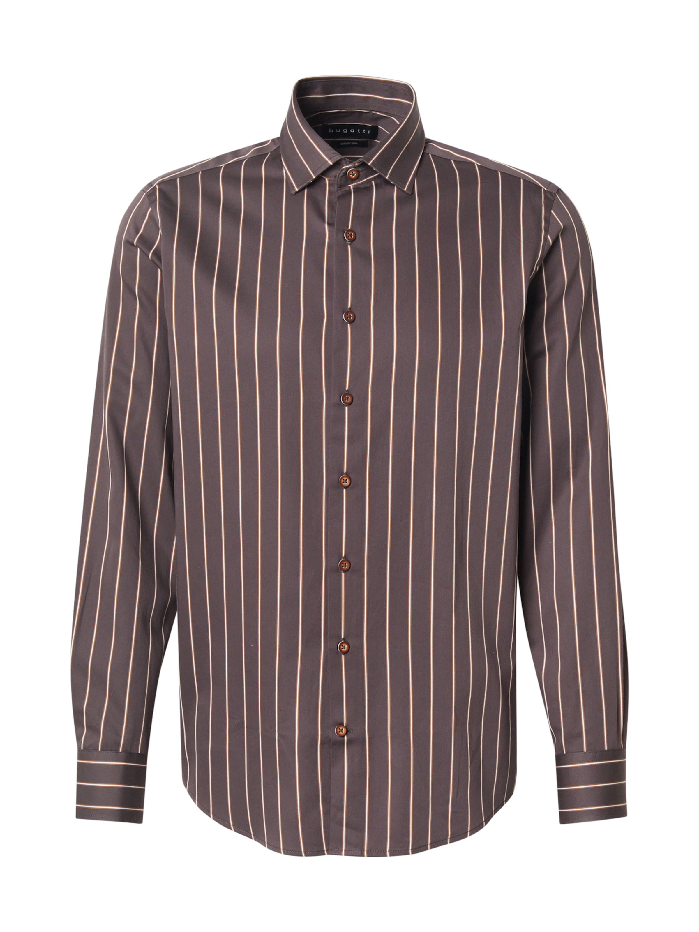 Regular fit Cămașă de la bugatti pe maro: față