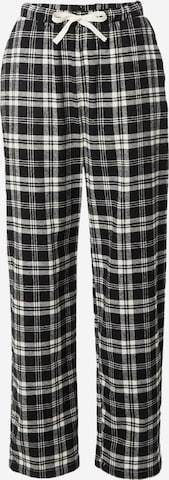 Lindex Pajama Pants in Black: front