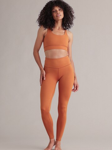Hey Honey Skinny Leggings 'Unicolor' in Orange: Vorderseite
