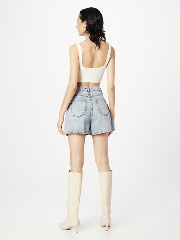 Wide leg Pantaloni de la Trendyol pe albastru