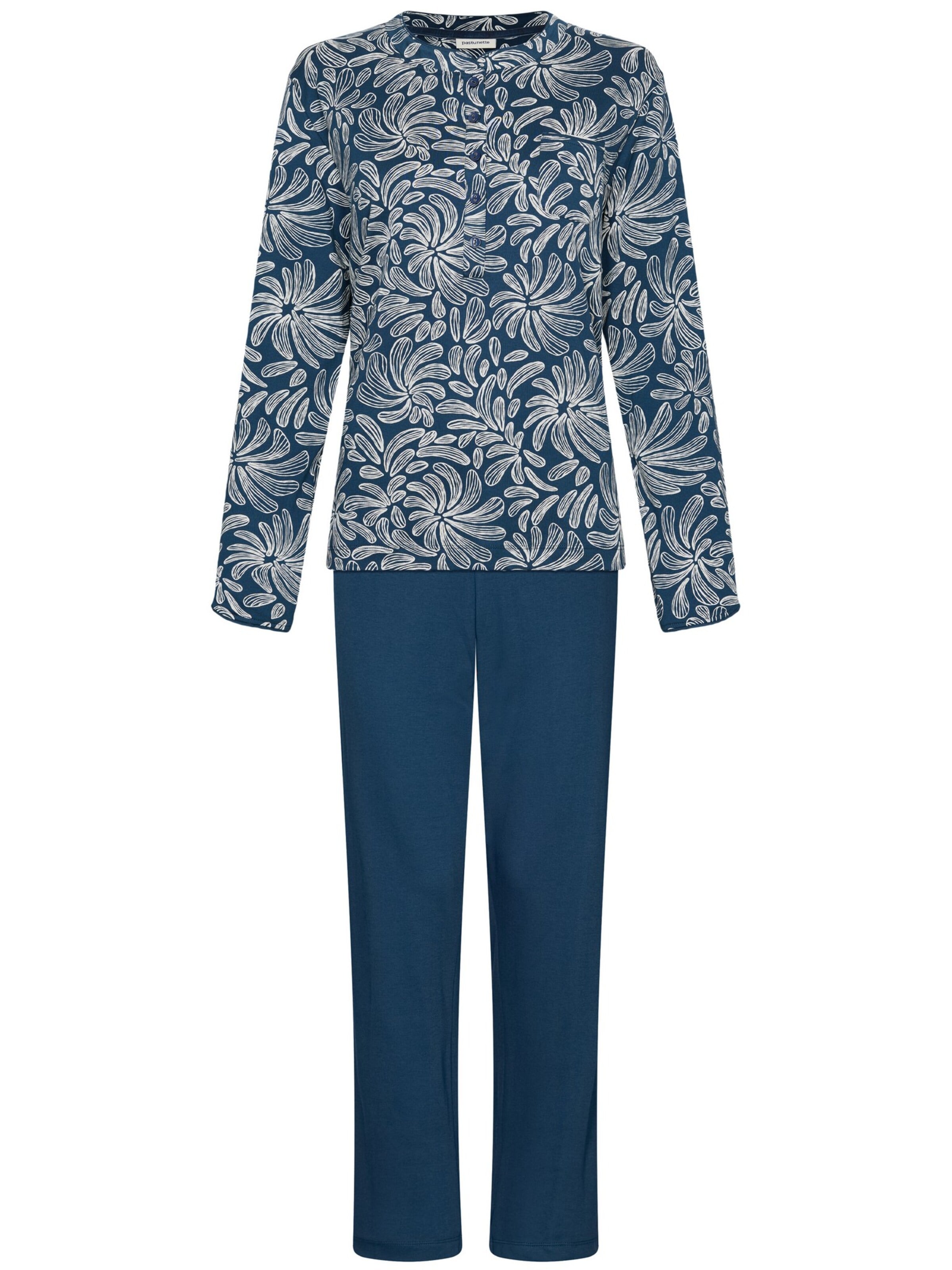 Pastunette Pyjama‌ in Blau: Vorderseite