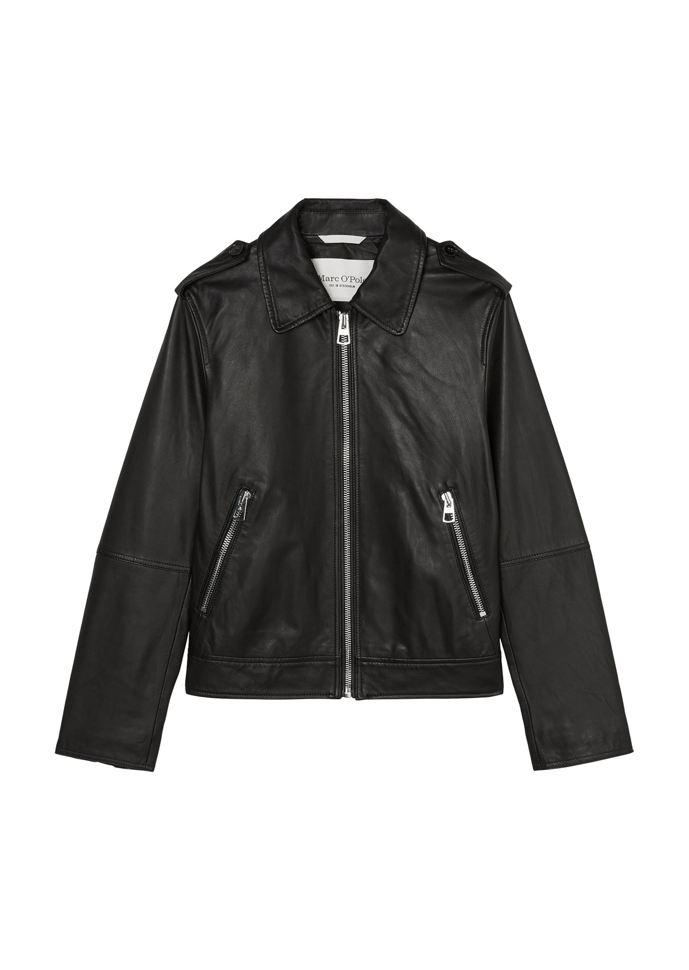 Veste mi-saison Marc O'Polo en noir : devant