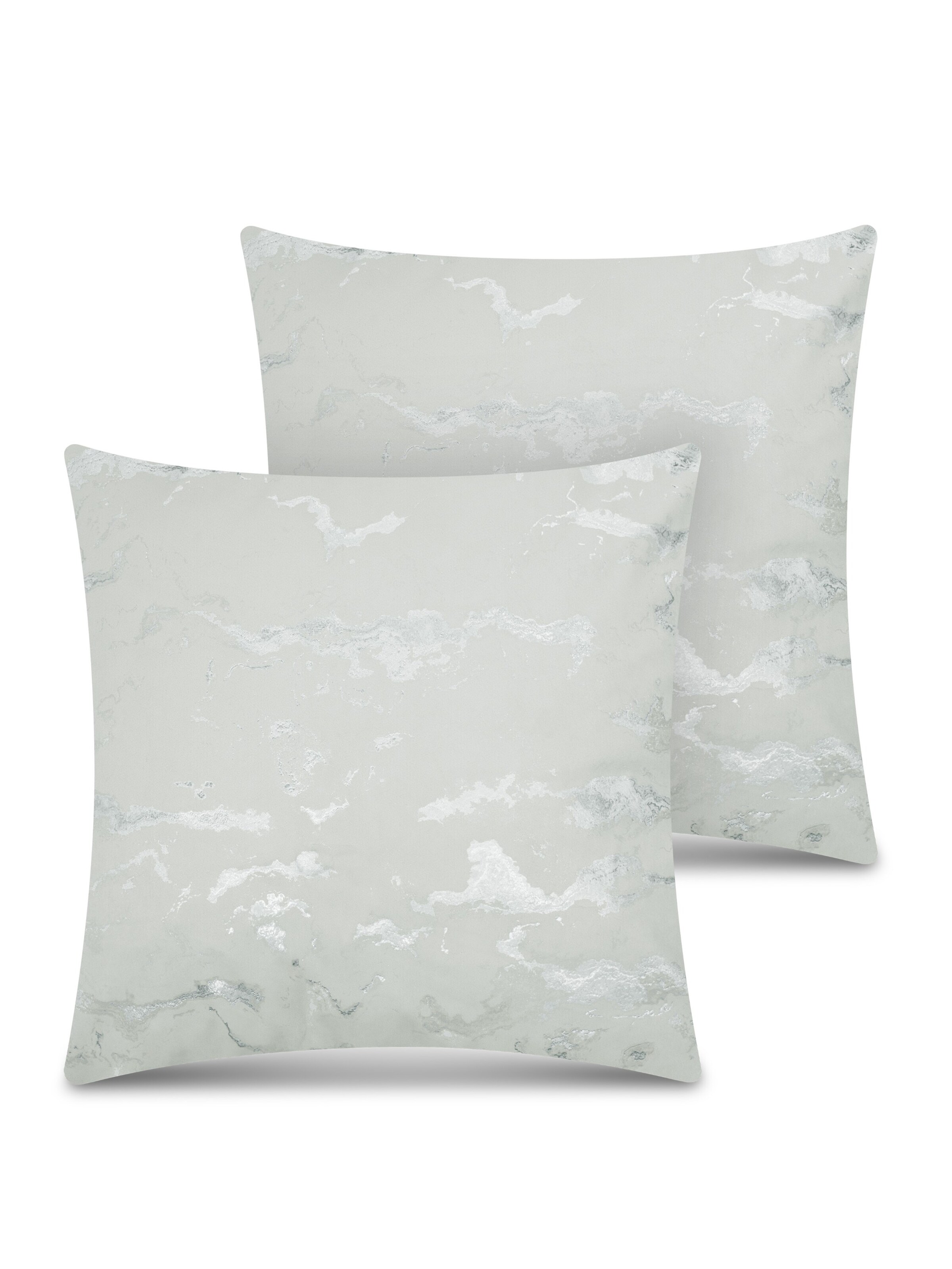 Aspero Pillow ' Carrara ' in Green: front