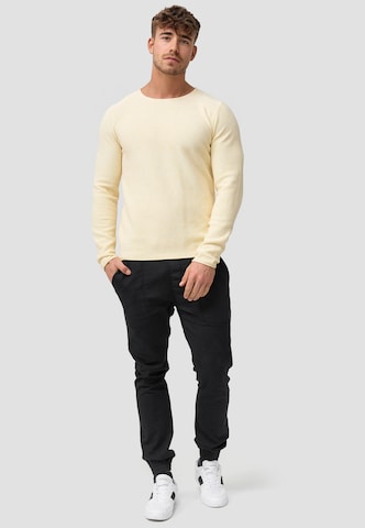 INDICODE JEANS Sweater 'Loakim' in Yellow