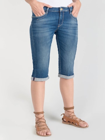 Le Temps Des Cerises Regular Jeans in Blauw: voorkant