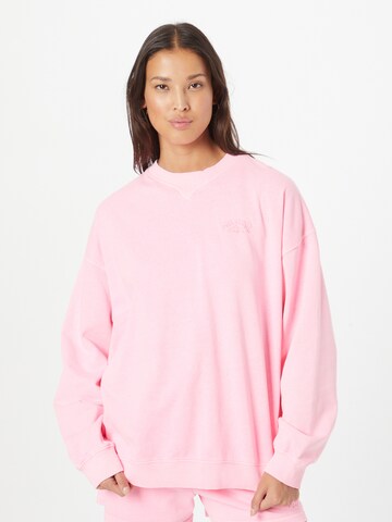 BILLABONG Sweatshirt 'RIDE IN' in Pink: predná strana