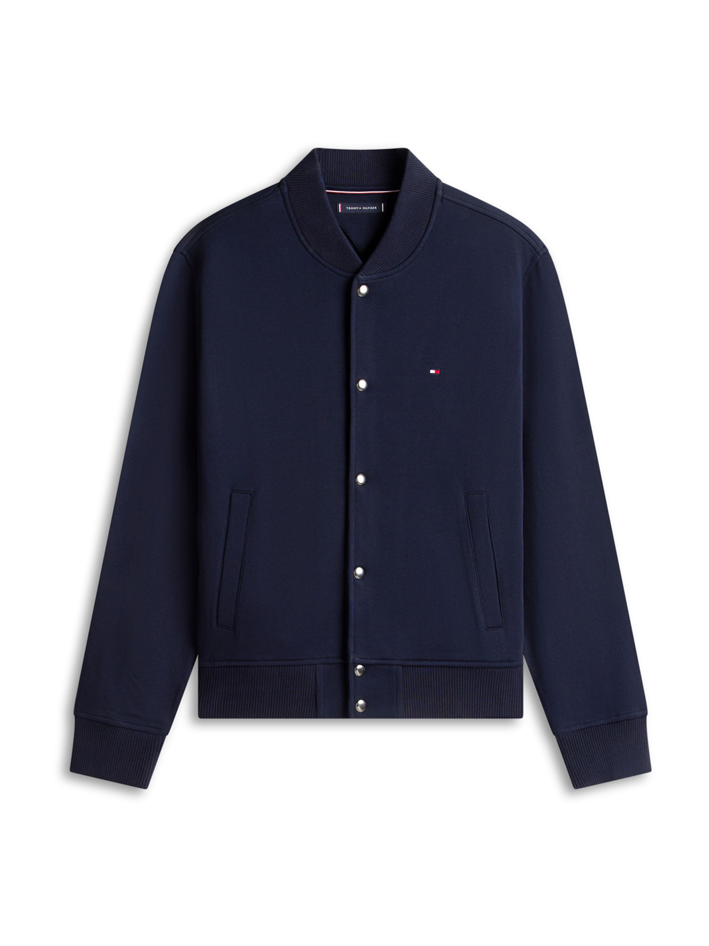 TOMMY HILFIGER Кофта на молнии 'ESSENTIAL' в Синий: спереди