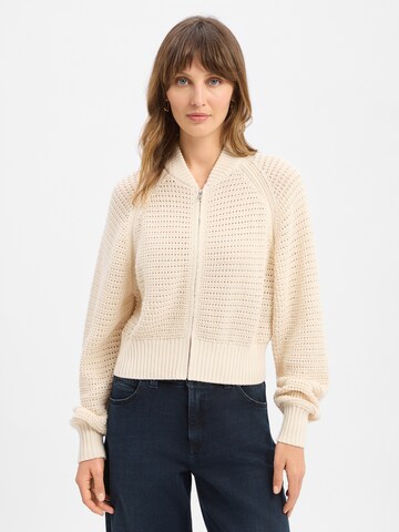 DRYKORN Gebreid vest 'Silsy' in Beige: voorkant