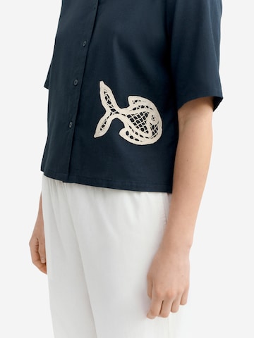 Thinking MU Bluse 'ANE' in Blau