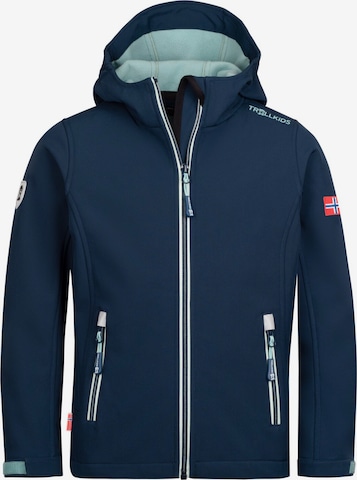 TROLLKIDS Outdoor jacket in Blue: front