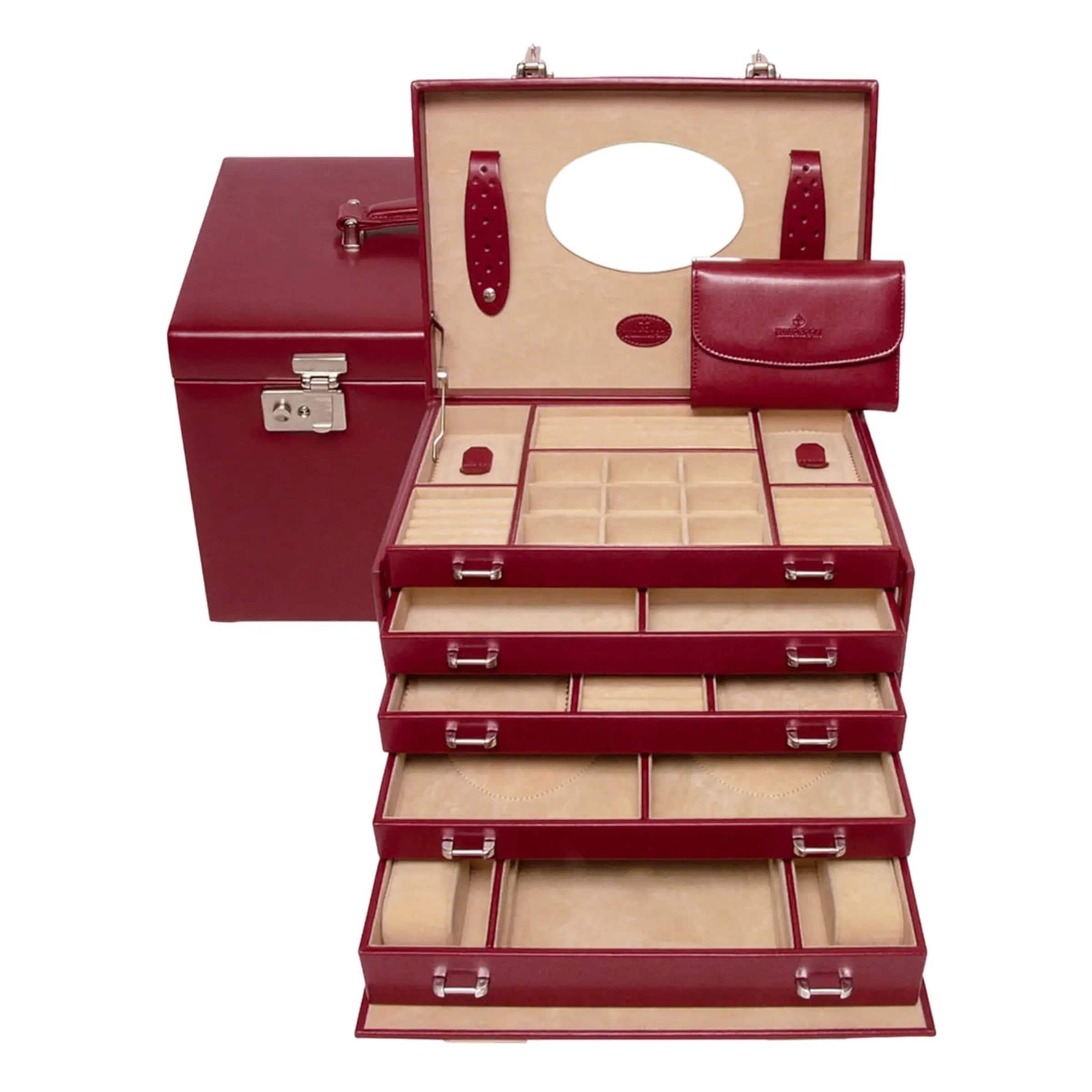 WINDROSE Jewelry storage 'Merino' in Red