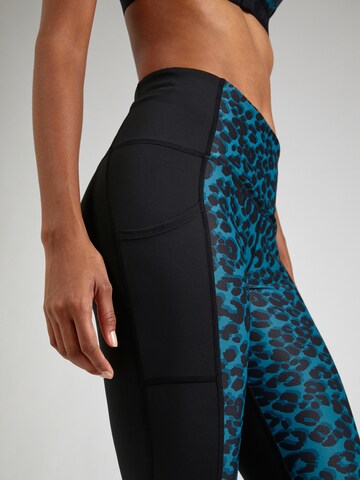 HKMX Skinny Workout Pants 'Oh My Squat' in Blue