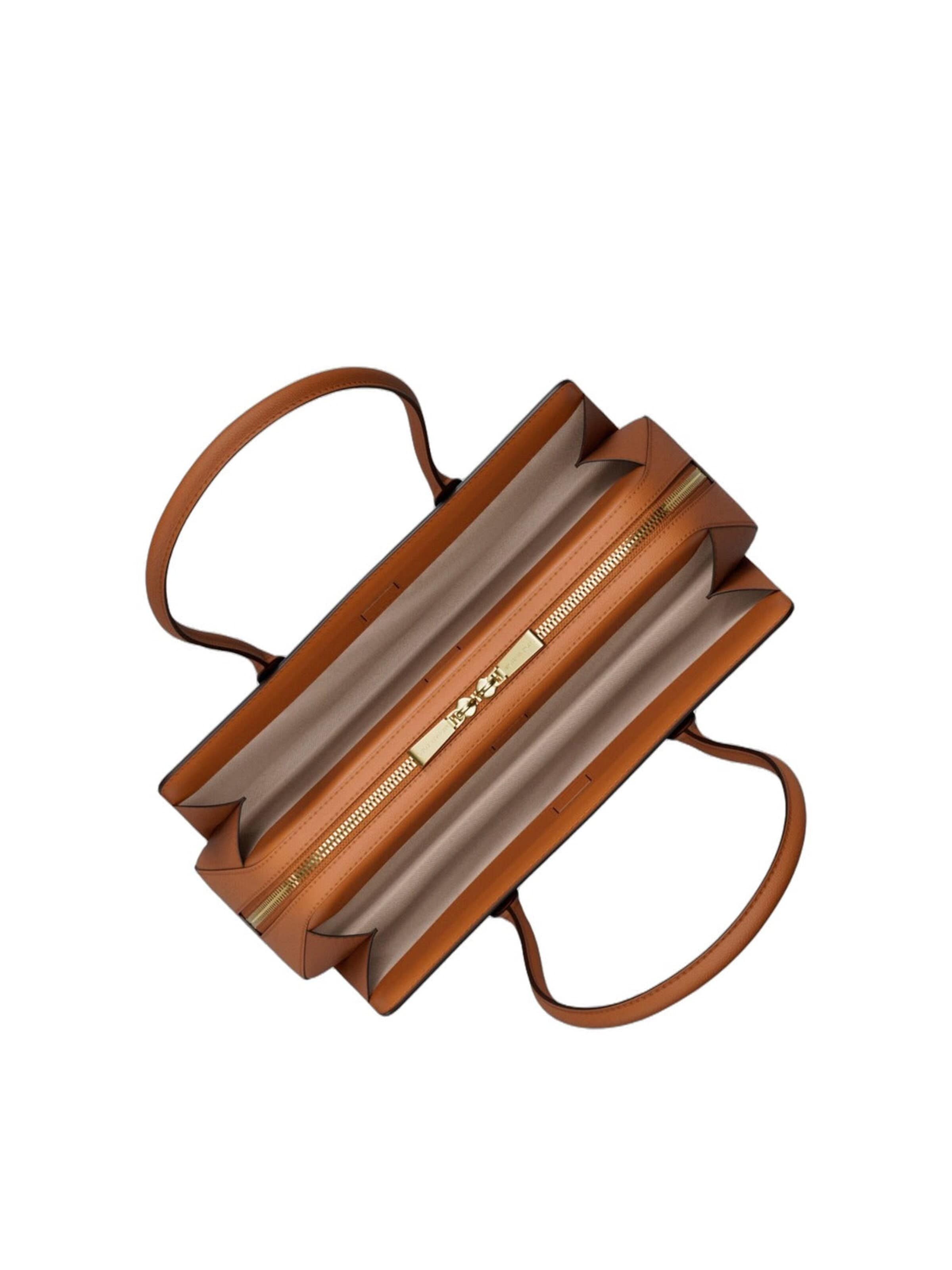 Borsa a tracolla 'Michael Kors Sac bandoulière Laila Signature Small East West  Marron' di MICHAEL Michael Kors in marrone