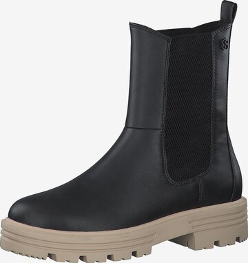 s.Oliver Chelsea Boots in Black: front